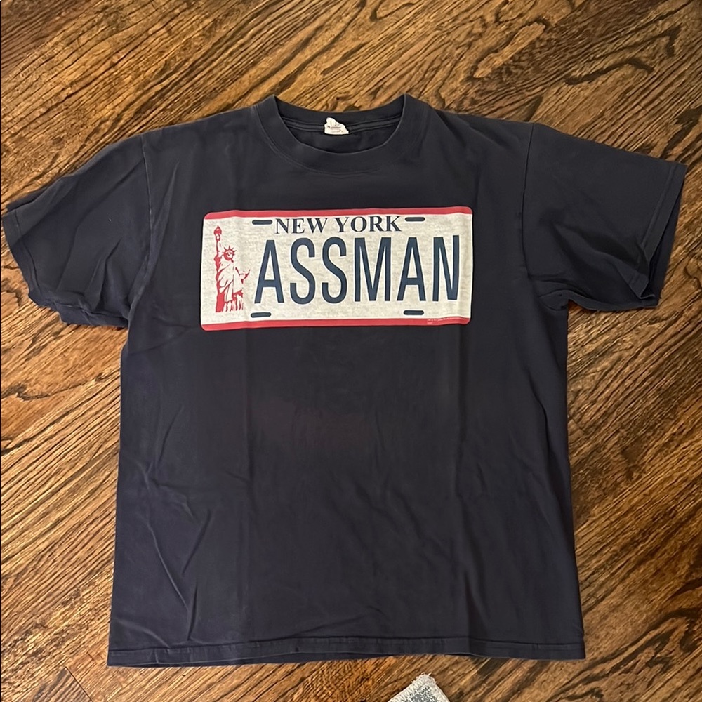 Vintage Seinfeld NY Assman Navy Graphic T-Shirt